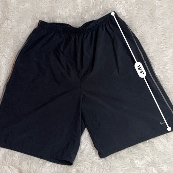 Men's Nike Athletic Shorts M Black Gray - Picture 9 of 9